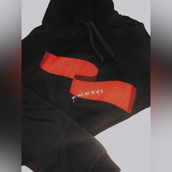 *RARE* Taylor Swift- “You Can't Get Rid of It” RED Scarf Hoodie - Picture 9 of 10